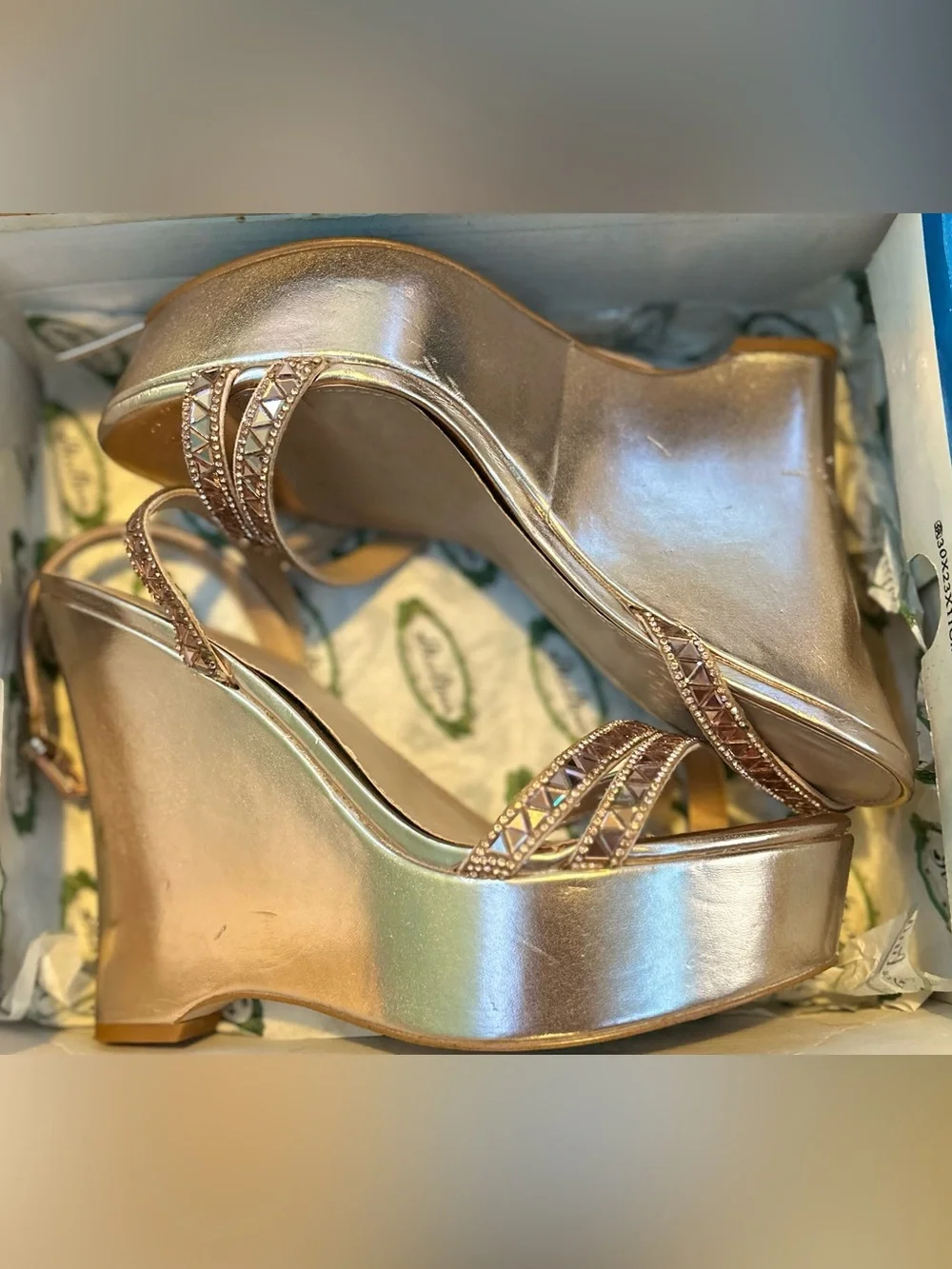 Aldo Rose Gold Wedges
